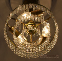 Kryształowy zwis retro vintage Swarovski. Lampy pałacowe.