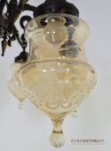 Muzealny żyrandol gotycki do salonu zamkowego. Lampy antyki.