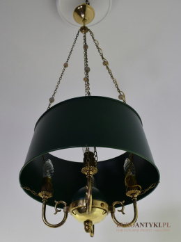 Starodawna lampa wisząca w stylu empire. Lampy antyki.