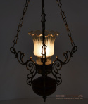 Unikatowa lampa sufitowa cottage, rustyk. Lampy retro.