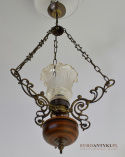 Unikatowa lampa sufitowa cottage, rustyk. Lampy retro.