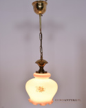 Wiejska lampa sufitowa z kloszem cottagecore. Lampy rustykalne.