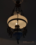 XL! Duża lampa wisząca w rustykalnym stylu. Oświetlenie cottagecore.