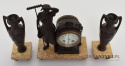 FANEUSE, zabytkowy zegar z przystawkami z lat 1900 antyk.