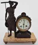 FANEUSE, zabytkowy zegar z przystawkami z lat 1900 antyk.