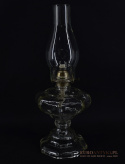 Muzealna szklana lampa naftowa. Unikalne oświetlenie.