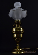 Zabytkowa lampa naftowa L&B Marque Deposee elektryczna.