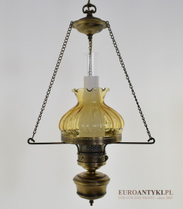 Stara wisząca lampa rustykalna z lat 1970 z USA.