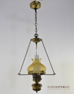 Stara wisząca lampa rustykalna z lat 1970 z USA.