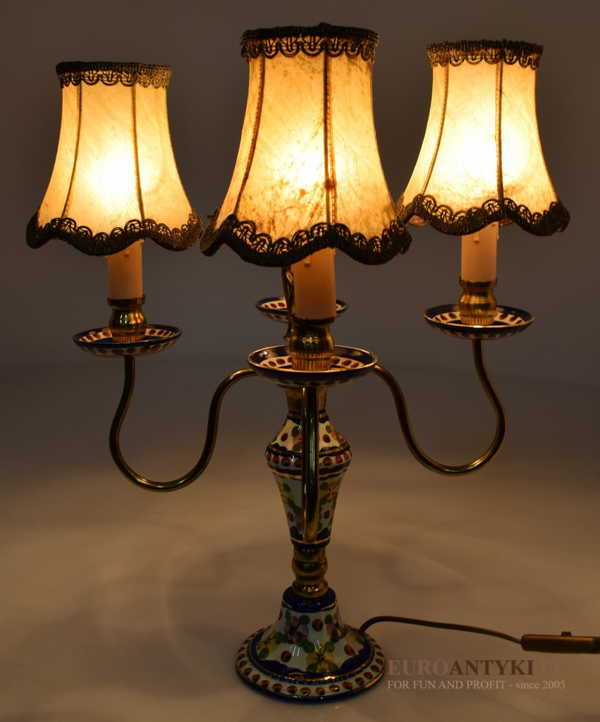 lampa na stolik rustyk
