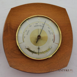Przedwojenny barometr i termometr Art Deco firmy GISCHARD
