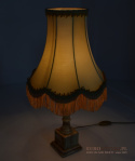 retro lampy onyksowa na stolik