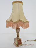vintage lampy onyksowa na stolik