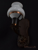 rustykalna lampa ścienna