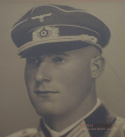 Żołnierz wehrmachtu - oryginalne zdjęcie w ramce.