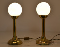 2 stare lampki vintage z mosiądzu na stolik. Lampy antyki.