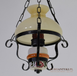 Góralska lampa wisząca w rustykalnym stylu. Lampy retro.