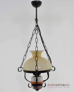 Góralska lampa wisząca w rustykalnym stylu. Lampy retro.