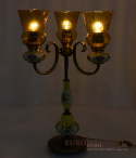 retro rustykalna lampa stołowa