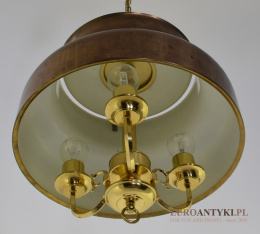 Stara lampa mosiężna w klimacie vintage - loft. Lampy unikatowe retro