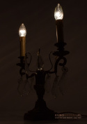 antyczne lampy na stolik