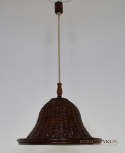 retro wiklinowa lampa sufitowa
