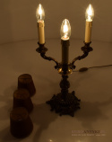 masywna barokowa lampa stołowa
