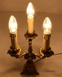 vintage barokowa lampka