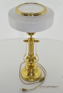 mosiężne antyczne lampy na biurko