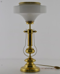 biurkowa lampa mosiężna retro