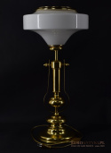 vintage biurkowa lampa mosiężna