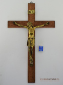 vintage krzyż z jezusem chrystusem