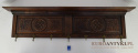 XXL! 135 cm szeroki eklektyczny wieszak z drewna z lat 1940