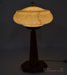 Biedermeier - lampa biurkowa z czasow przedwojennych - antyczne oświetlenie