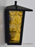 Klasyczna retro lampa - kinkiet na ganek i kamienice - starodawne oświetlenie