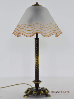 XL! Duża lampa stołowa vintage - lampy z czasów międzywojennych