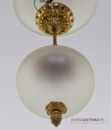 Elegancki Mosiężny Żyrandol w Secesyjnym Stylu – Francuskie Lampy Sufitowe