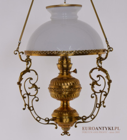 Muzealny żyrandol mosiężny MATADOR - Lampa sufitowa antyczna