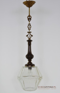 Pałacowy zwis sufitowy do holu - lampy antyczne z międzywojnia