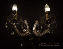 Elegancki kinkiet kryształowy Maria Teresa - oświetlenie stylowe antyczne