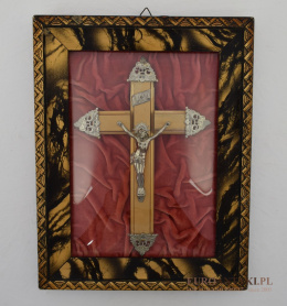 Chrześcijański Krzyż Relikwiarzowy z INRI - Autentyczny Element Sakralny