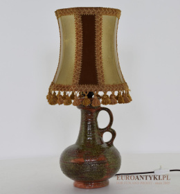 Majestatyczna Lampa Stołowa z Kamionki – Unikatowe Oświetlenie Retro