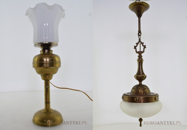 Wyjątkowe antyczne lampy