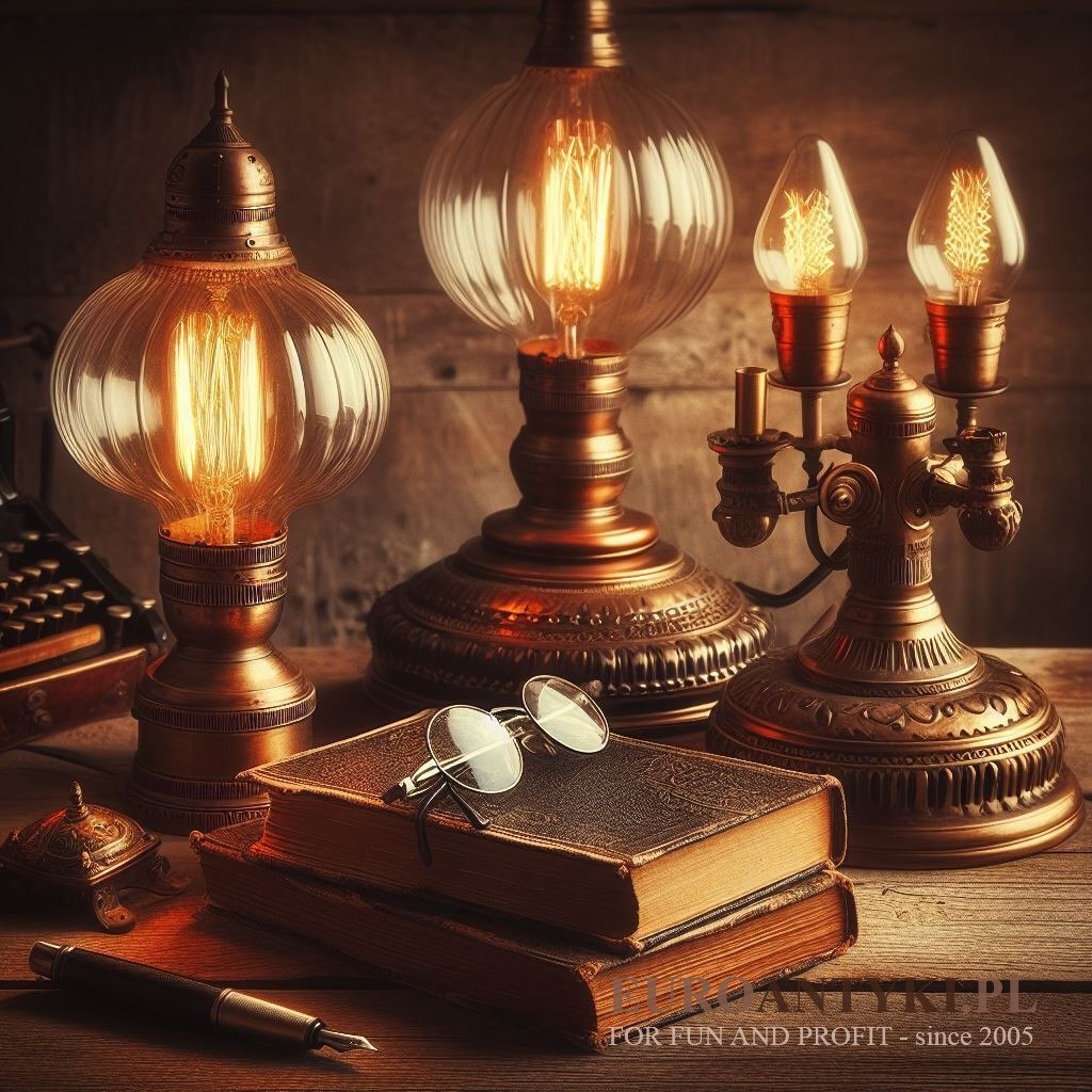 starodawne lampy elektryczne
