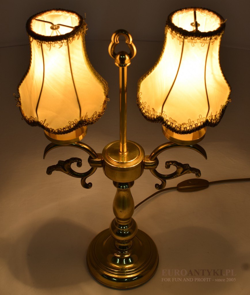 mosiężne lampy stylowe retro