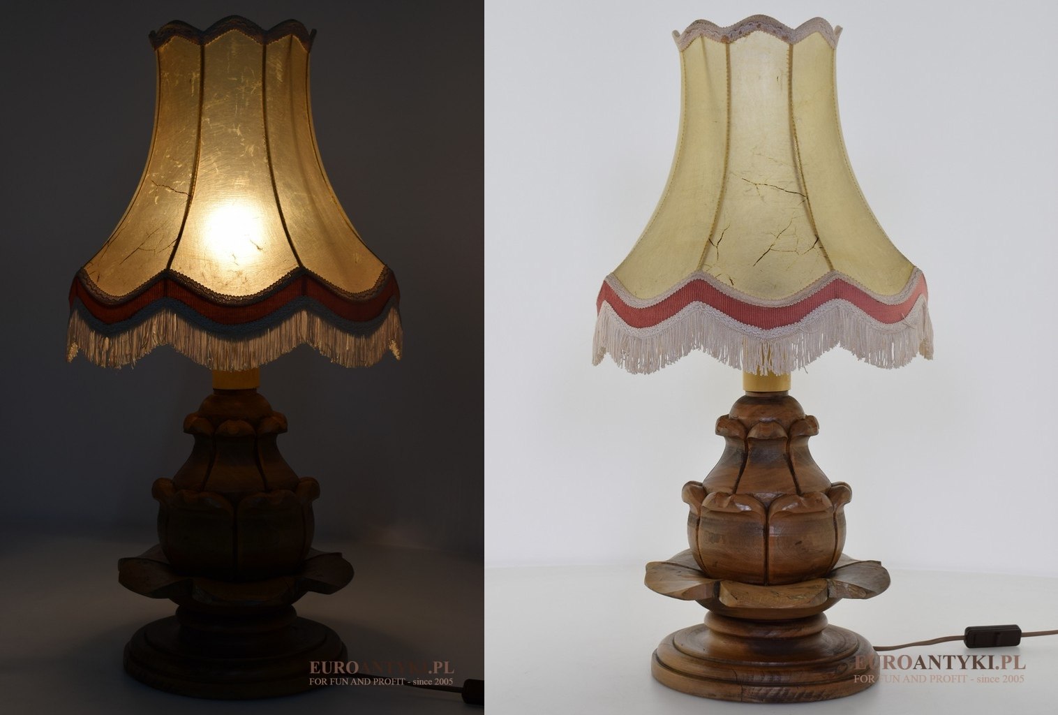 rustykalne lampy stołowe