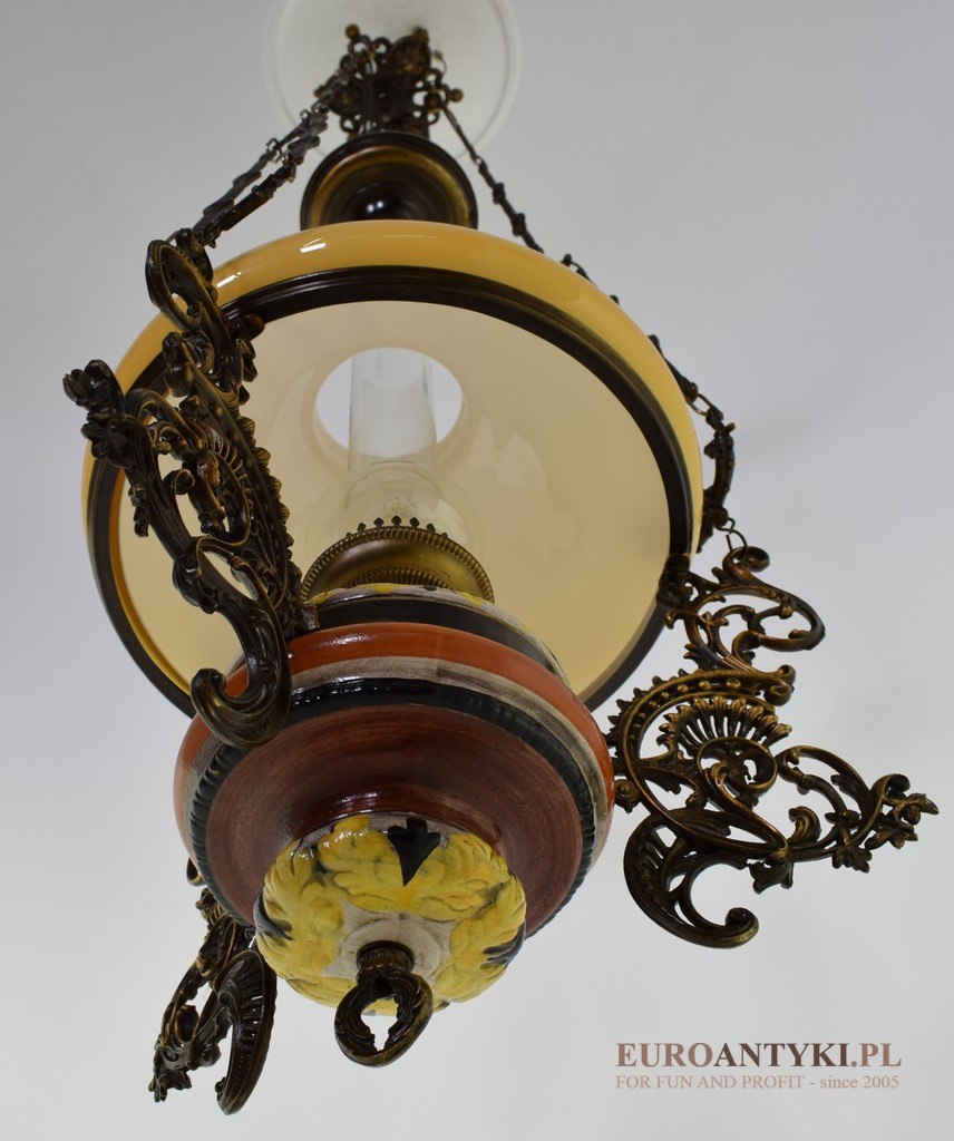 majolika lampay vintage 