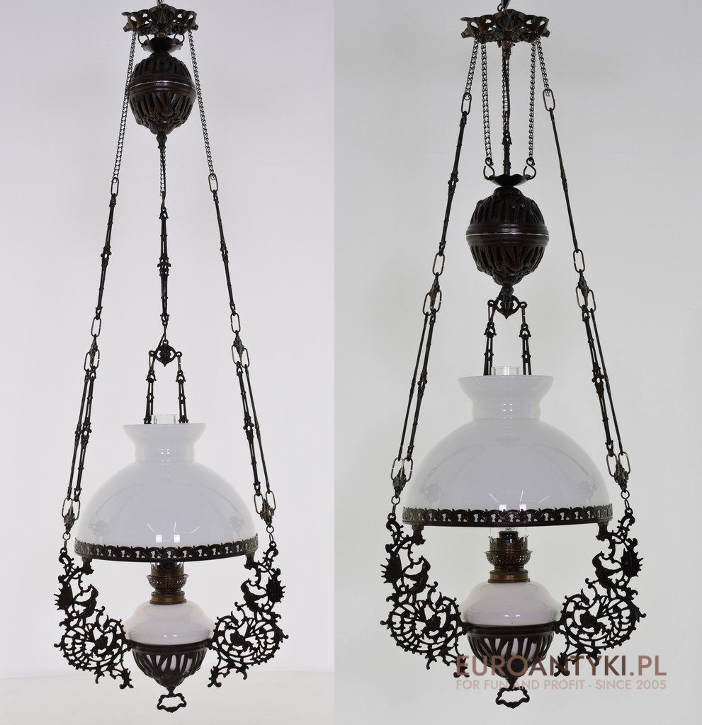 lampy antyczne z przeciwwagą